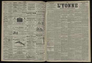 3 vues - L\'Yonne, journal du département, n° 217, mardi 23 septembre 1902 (ouvre la visionneuse)