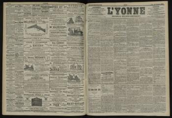 3 vues - L\'Yonne, journal du département, n° 219, jeudi 25 septembre 1902 (ouvre la visionneuse)