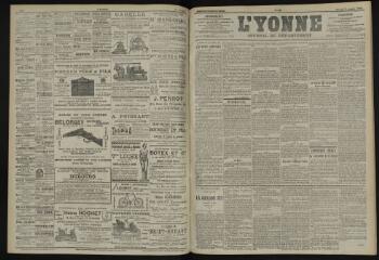 3 vues - L\'Yonne, journal du département, n° 226, vendredi 3 octobre 1902 (ouvre la visionneuse)