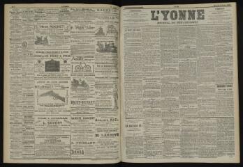 3 vues - L\'Yonne, journal du département, n° 230, mercredi 8 octobre 1902 (ouvre la visionneuse)