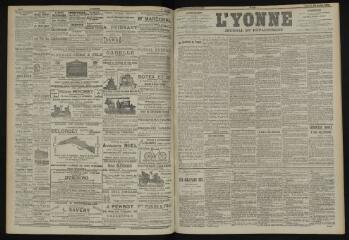 3 vues - L\'Yonne, journal du département, n° 232, vendredi 10 octobre 1902 (ouvre la visionneuse)