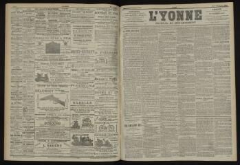 3 vues - L\'Yonne, journal du département, n° 235, mardi 14 octobre 1902 (ouvre la visionneuse)