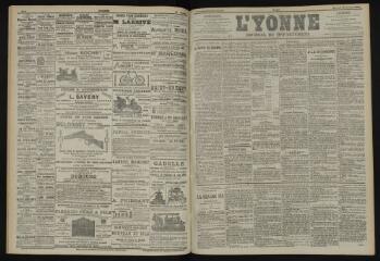 3 vues - L\'Yonne, journal du département, n° 236, mercredi 15 octobre 1902 (ouvre la visionneuse)