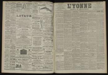 3 vues - L\'Yonne, journal du département, n° 246, mardi 28 octobre 1902 (ouvre la visionneuse)