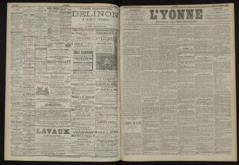 3 vues - L\'Yonne, journal du département, n° 250, lundi 3 novembre 1902 (ouvre la visionneuse)