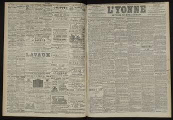 3 vues - L\'Yonne, journal du département, n° 251, mardi 4 novembre 1902 (ouvre la visionneuse)