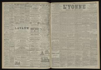 3 vues - L\'Yonne, journal du département, n° 253, jeudi 6 novembre 1902 (ouvre la visionneuse)