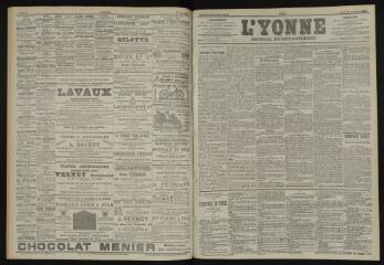 3 vues - L\'Yonne, journal du département, n° 259, jeudi 13 novembre 1902 (ouvre la visionneuse)