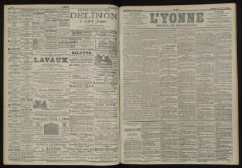 3 vues - L\'Yonne, journal du département, n° 264, mercredi 19 novembre 1902 (ouvre la visionneuse)