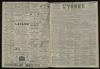 3 vues - L\'Yonne, journal du département, n° 271, jeudi 27 novembre 1902 (ouvre la visionneuse)