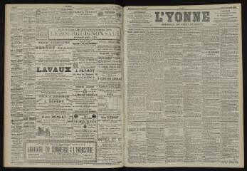3 vues - L\'Yonne, journal du département, n° 277, jeudi 4 décembre 1902 (ouvre la visionneuse)