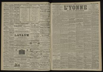 3 vues - L\'Yonne, journal du département, n° 287, mardi 16 décembre 1902 (ouvre la visionneuse)