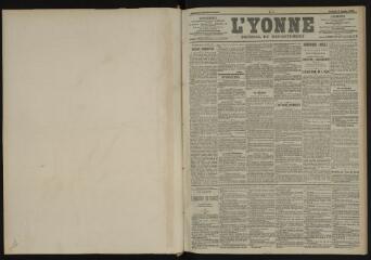 3 vues - L\'Yonne, journal du département, n° 1, vendredi 2 janvier 1903 (ouvre la visionneuse)
