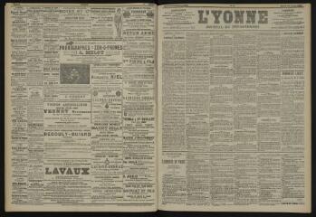 3 vues - L\'Yonne, journal du département, n° 8, samedi 10 janvier 1903 (ouvre la visionneuse)