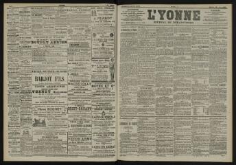 3 vues - L\'Yonne, journal du département, n° 11, mercredi 14 janvier 1903 (ouvre la visionneuse)