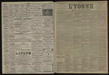 3 vues - L\'Yonne, journal du département, n° 26, samedi 31 janvier 1903 (ouvre la visionneuse)