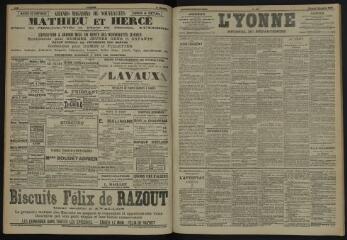 3 vues - L\'Yonne, journal du département, n° 258, vendredi 6 novembre 1903 (ouvre la visionneuse)