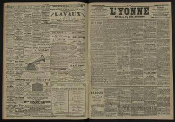 3 vues - L\'Yonne, journal du département, n° 302, mercredi 30 décembre 1903 (ouvre la visionneuse)