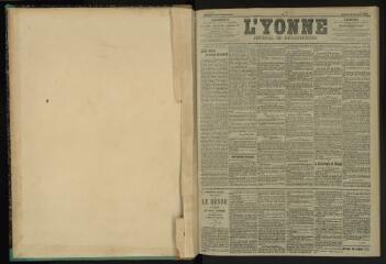 3 vues - L\'Yonne, journal du département, n° 1, samedi 2 janvier 1904 (ouvre la visionneuse)