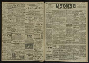 3 vues - L\'Yonne, journal du département, n° 2, lundi 4 janvier 1904 (ouvre la visionneuse)