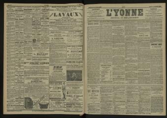 3 vues - L\'Yonne, journal du département, n° 8, lundi 11 janvier 1904 (ouvre la visionneuse)