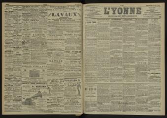 3 vues - L\'Yonne, journal du département, n° 16, mercredi 20 janvier 1904 (ouvre la visionneuse)