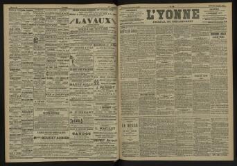 3 vues - L\'Yonne, journal du département, n° 23, jeudi 28 janvier 1904 (ouvre la visionneuse)