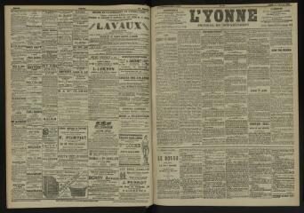 3 vues - L\'Yonne, journal du département, n° 26, lundi 1 février 1904 (ouvre la visionneuse)