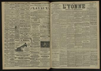 3 vues - L\'Yonne, journal du département, n° 29, jeudi 4 février 1904 (ouvre la visionneuse)
