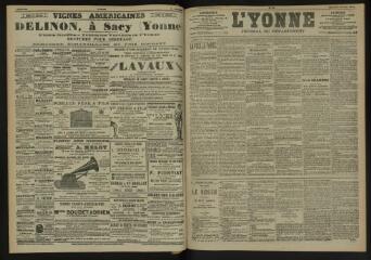 3 vues - L\'Yonne, journal du département, n° 31, samedi 6 février 1904 (ouvre la visionneuse)