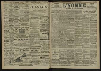 3 vues - L\'Yonne, journal du département, n° 34, mercredi 10 février 1904 (ouvre la visionneuse)