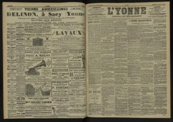 3 vues - L\'Yonne, journal du département, n° 37, samedi 13 février 1904 (ouvre la visionneuse)