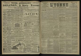 3 vues - L\'Yonne, journal du département, n° 49, samedi 27 février 1904 (ouvre la visionneuse)