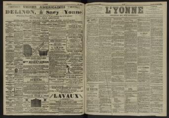 3 vues - L\'Yonne, journal du département, n° 67, samedi 19 mars 1904 (ouvre la visionneuse)