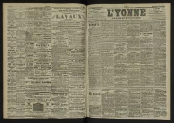 3 vues - L\'Yonne, journal du département, n° 76, mercredi 30 mars 1904 (ouvre la visionneuse)