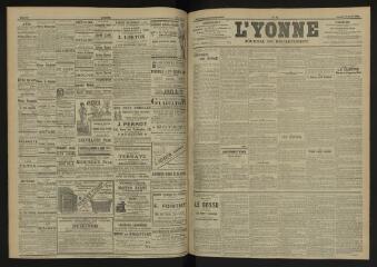 3 vues - L\'Yonne, journal du département, n° 91, lundi 18 avril 1904 (ouvre la visionneuse)