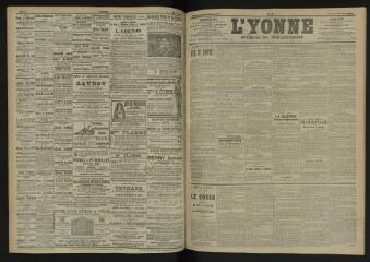 3 vues - L\'Yonne, journal du département, n° 99, mercredi 27 avril 1904 (ouvre la visionneuse)