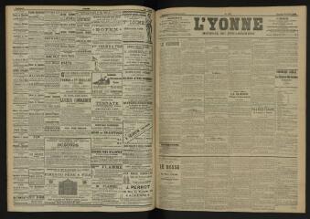 3 vues - L\'Yonne, journal du département, n° 102, samedi 30 avril 1904 (ouvre la visionneuse)