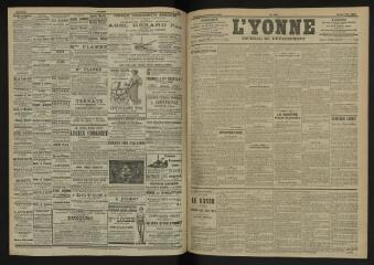3 vues - L\'Yonne, journal du département, n° 106, jeudi 5 mai 1904 (ouvre la visionneuse)