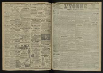 3 vues - L\'Yonne, journal du département, n° 109, lundi 9 mai 1904 (ouvre la visionneuse)