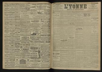 3 vues - L\'Yonne, journal du département, n° 111, mercredi 11 mai 1904 (ouvre la visionneuse)