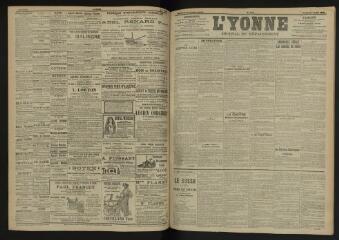 3 vues - L\'Yonne, journal du département, n° 112, vendredi 13 mai 1904 (ouvre la visionneuse)