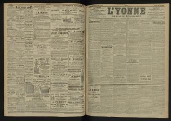 3 vues - L\'Yonne, journal du département, n° 114, lundi 16 mai 1904 (ouvre la visionneuse)