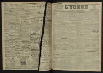 3 vues - L\'Yonne, journal du département, n° 116, mercredi 18 mai 1904 (ouvre la visionneuse)