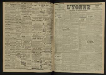 3 vues - L\'Yonne, journal du département, n° 119, samedi 21 mai 1904 (ouvre la visionneuse)