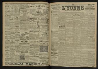3 vues - L\'Yonne, journal du département, n° 127, mercredi 1 juin 1904 (ouvre la visionneuse)