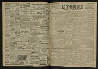 3 vues - L\'Yonne, journal du département, n° 129, vendredi 3 juin 1904 (ouvre la visionneuse)