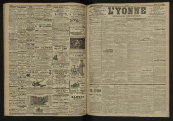 3 vues - L\'Yonne, journal du département, n° 138, mardi 14 juin 1904 (ouvre la visionneuse)