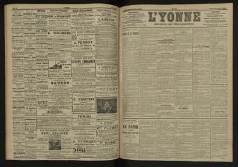 3 vues - L\'Yonne, journal du département, n° 139, mercredi 15 juin 1904 (ouvre la visionneuse)