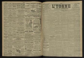 3 vues - L\'Yonne, journal du département, n° 146, jeudi 23 juin 1904 (ouvre la visionneuse)